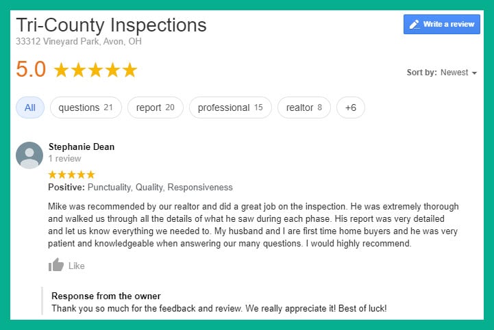 Home Inspector Review