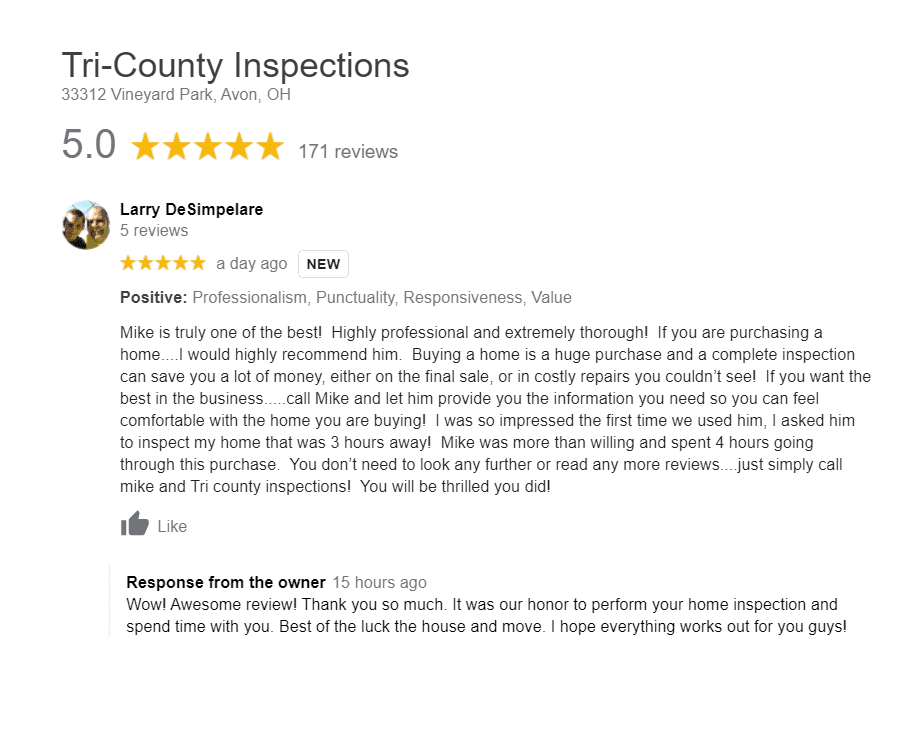 cleveland home inspector reviews