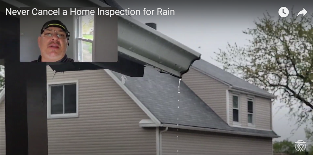 cancel home inspection rain