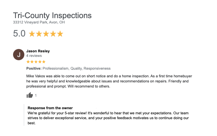 First time home buyer Inspection Review